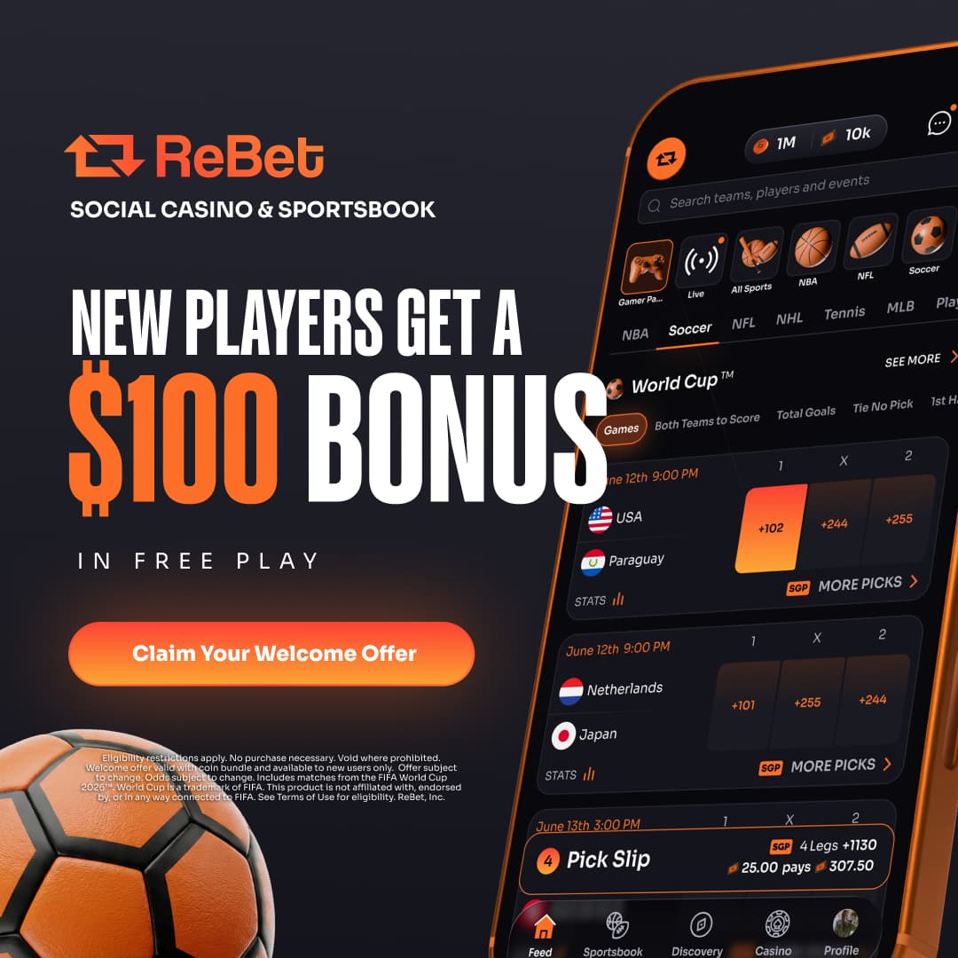 Rebet $100 World Cup welcome offer